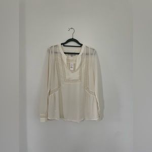 NWT LOFT Cream Blouse